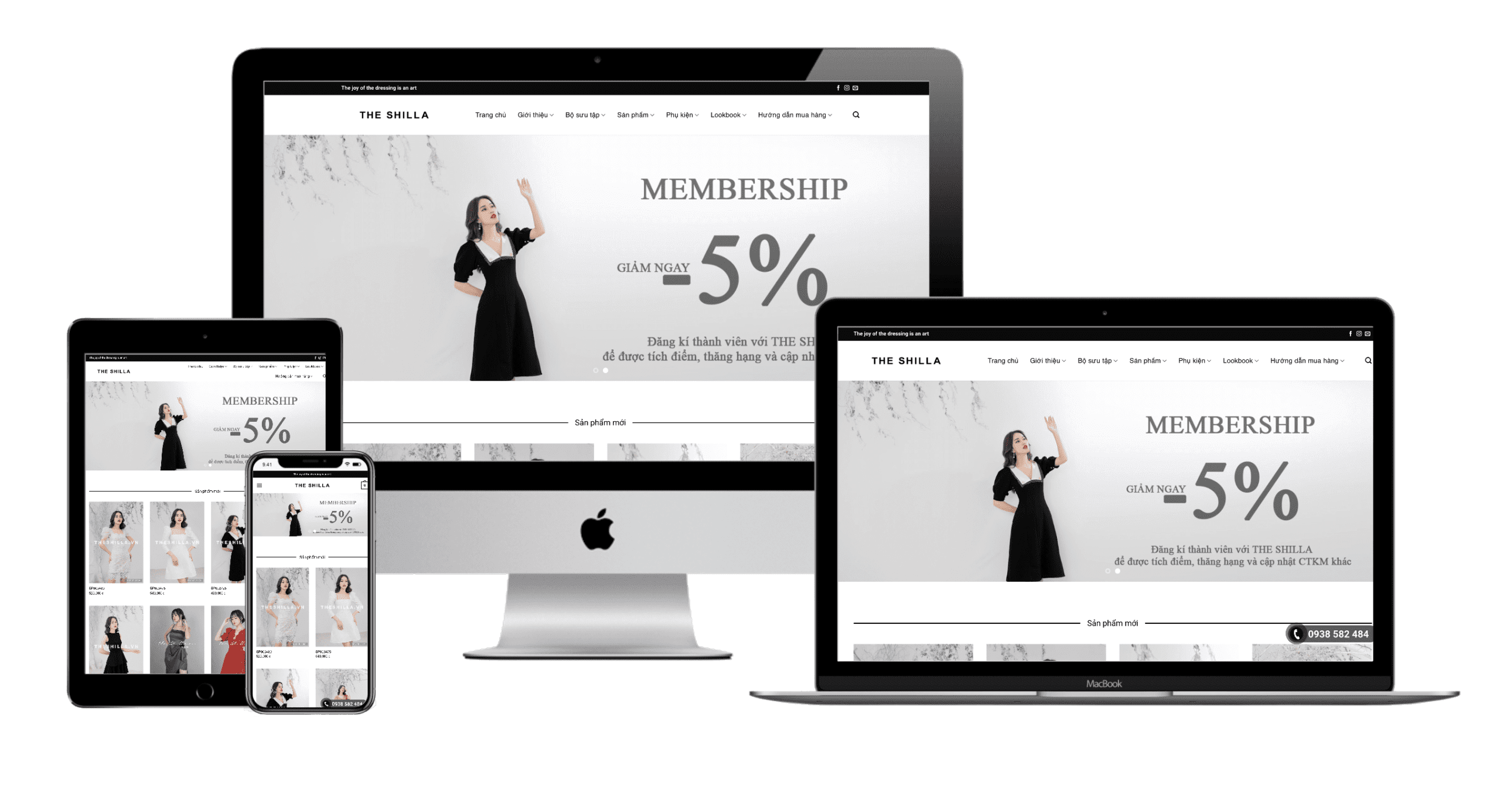 thiết kế website thời trang chuyên nghiệp - Halo Media