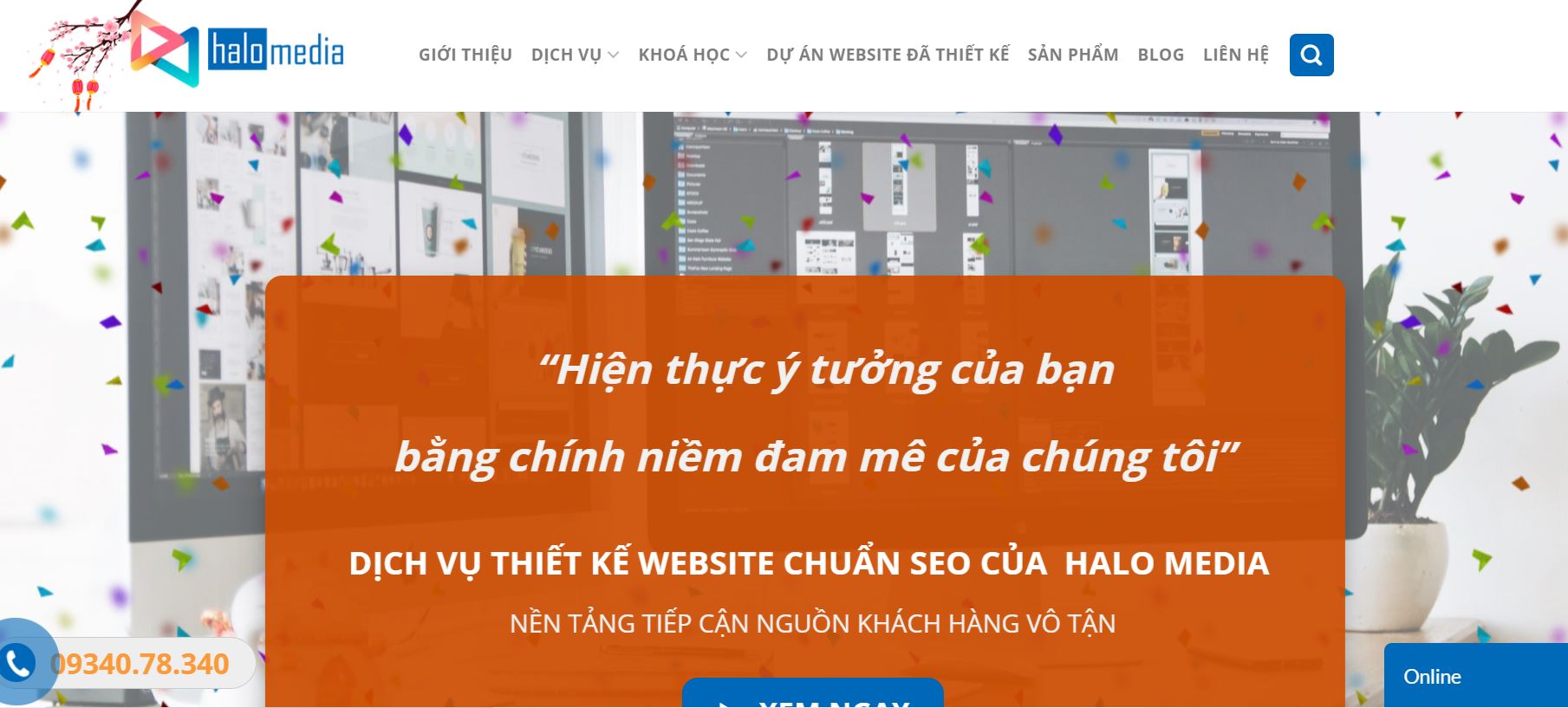 thiết kế web uy tín halo media