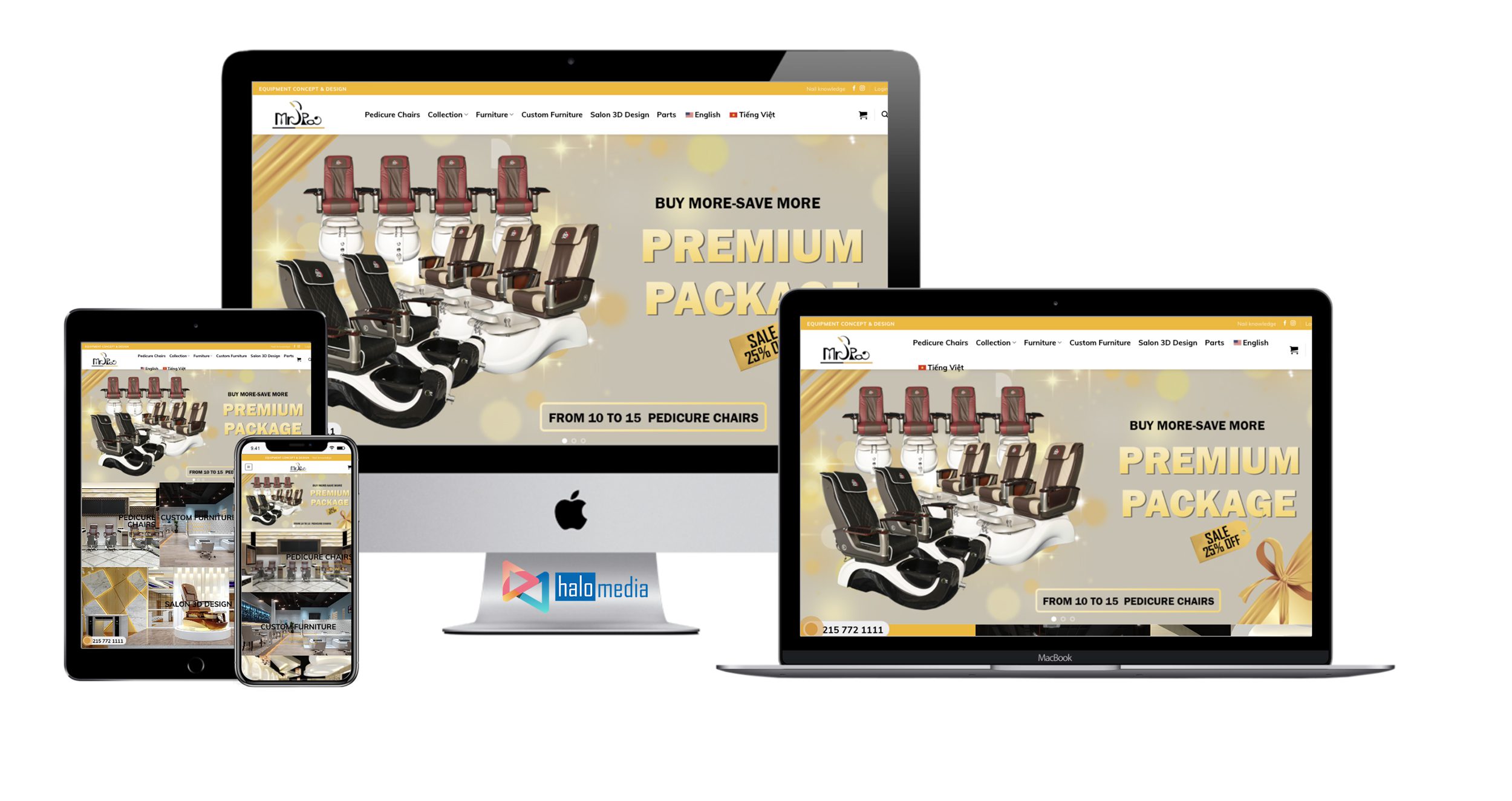 thiet ke website nail spa chuan seo hcm