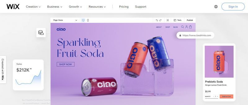 Wix thiết kế web Halo Media