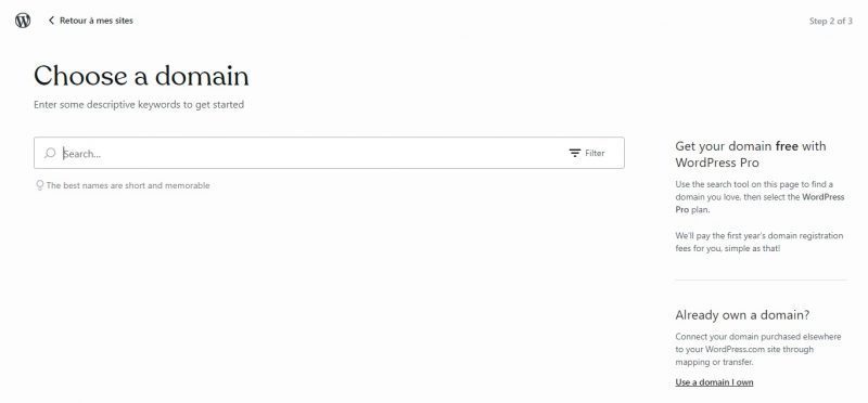 tên miền wordpress