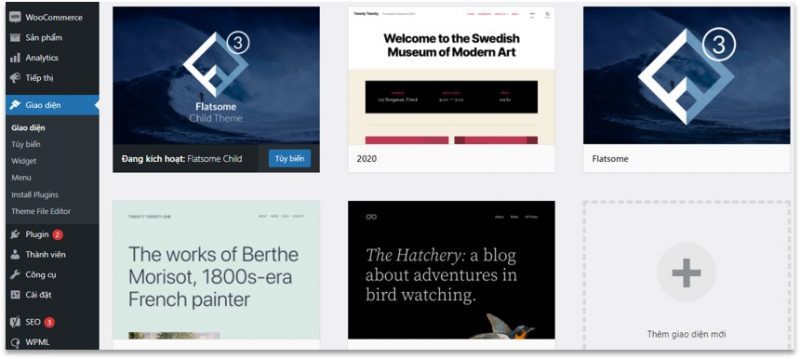 thiet ke web bang wordpress chon theme thiết kế web Halo Media