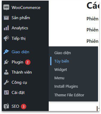 thiet ke web bang wordpress tuy bien giao dien thiết kế web Halo Media