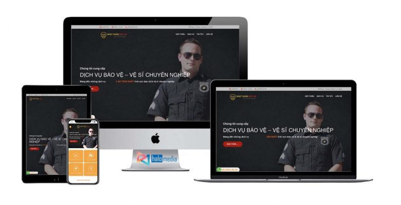 Dự án thiết kế website khởi nghiệp dịch vụ bảo vệ
