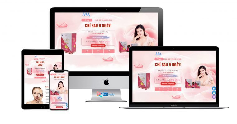 Thiết kế Landing page Tinh dầu hoa anh thảo tối ưu chuyển đổi