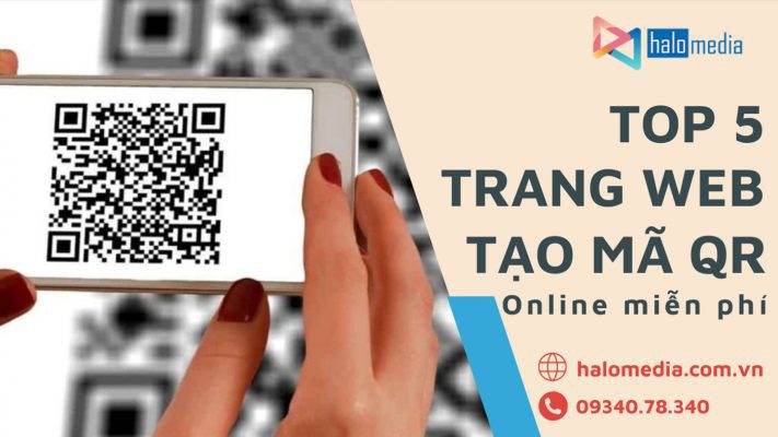 trang web tao ma qr thiết kế web Halo Media