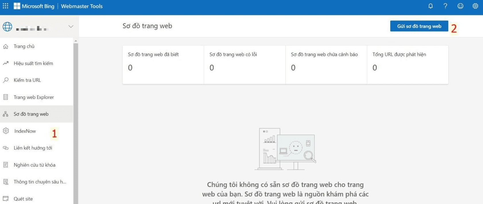 gui file sitemap cho bing thiết kế web Halo Media