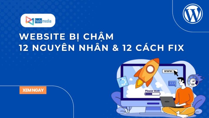 website bi cham 12 nguyen nhan va 12 cach fix thiết kế web Halo Media