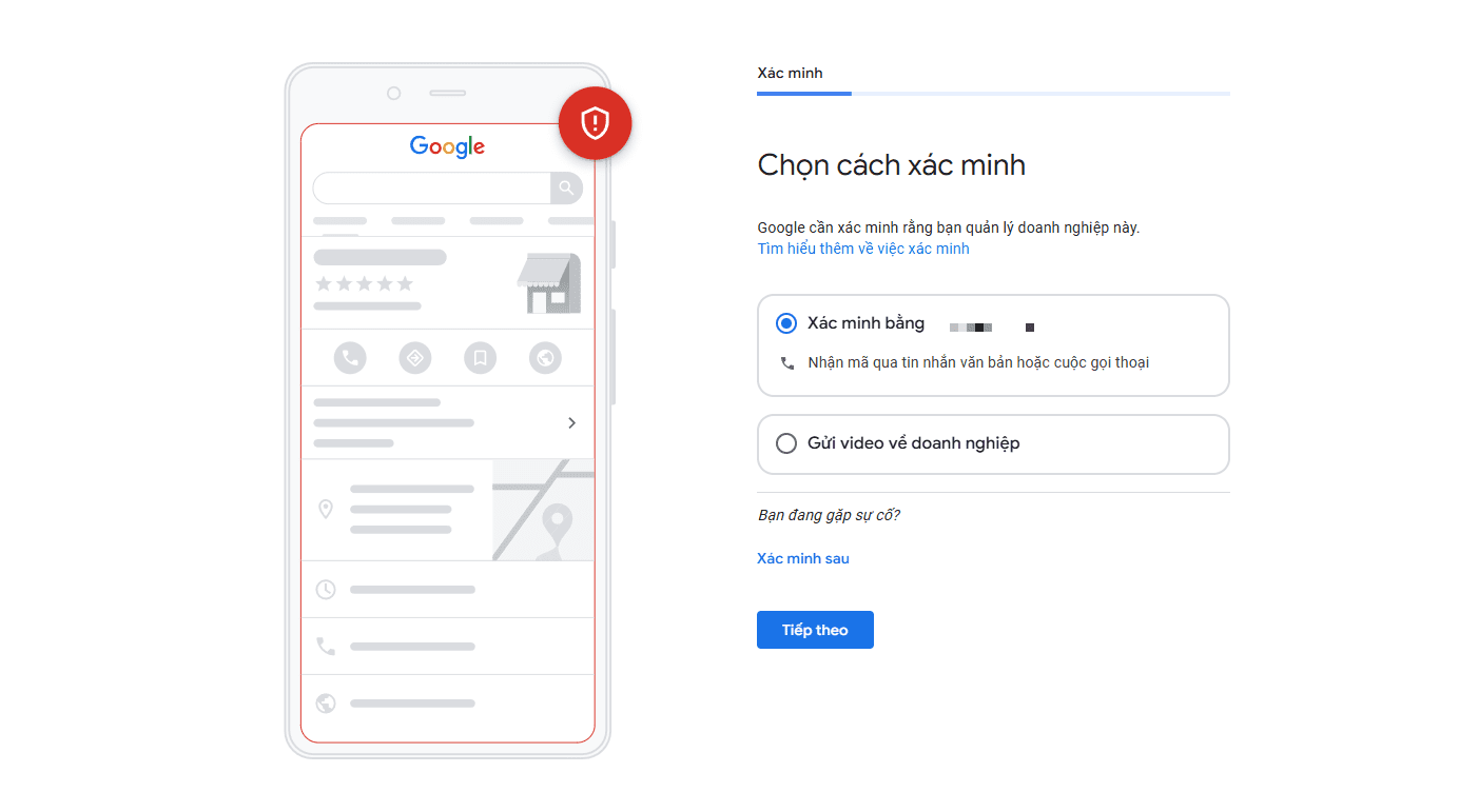 xac minh Google My Business thiết kế web Halo Media