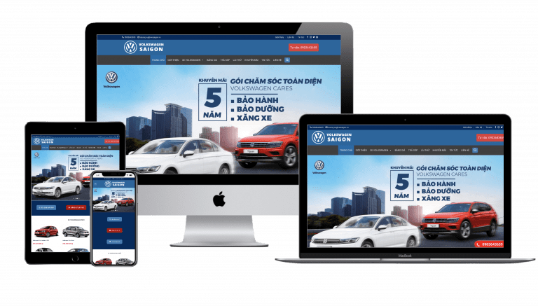 Thiet ke Website ban xe o to chuan seo Halomedia