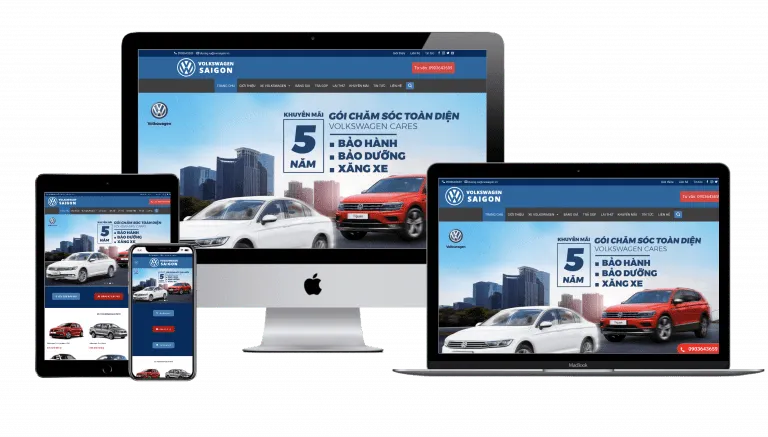 Thiet ke Website ban xe o to chuan seo Halomedia