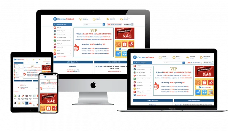 Thiet ke Website ecommerce TMDT chuan SEO Halomedia