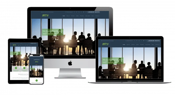 Thiet ke Website cong ty truyen thong MTC Halomedia