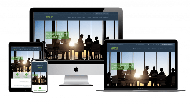 Thiet ke Website cong ty truyen thong MTC Halomedia