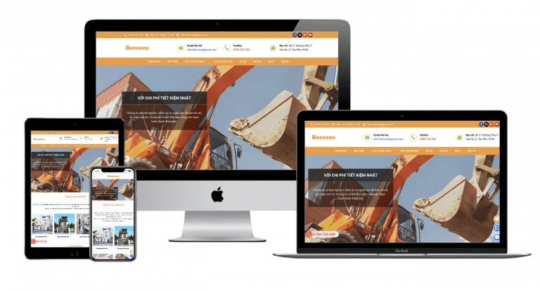 Thiet ke Website chuan seo Halomedia cong ty xay dung