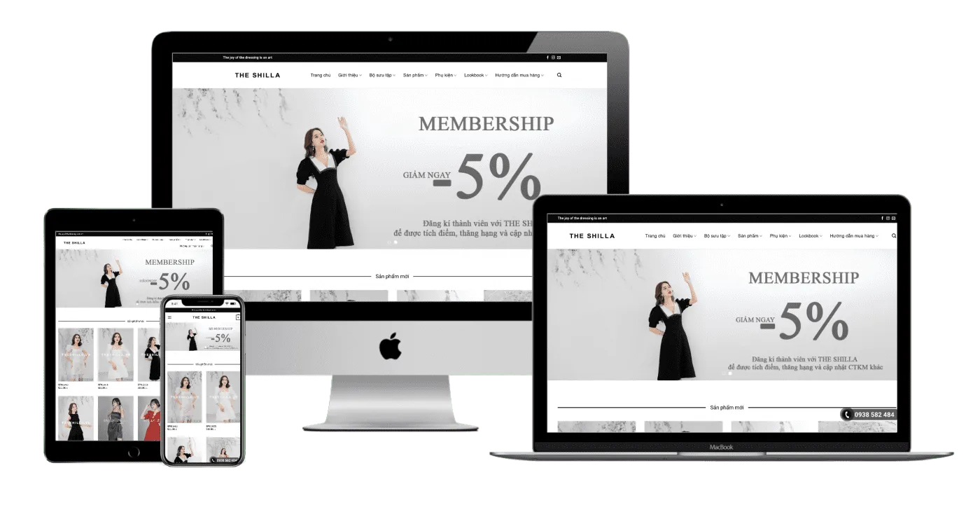 Thiet ke Website chuan seo Halomedia thoi trang