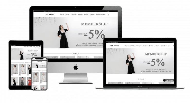Thiet ke Website chuan seo Halomedia thoi trang