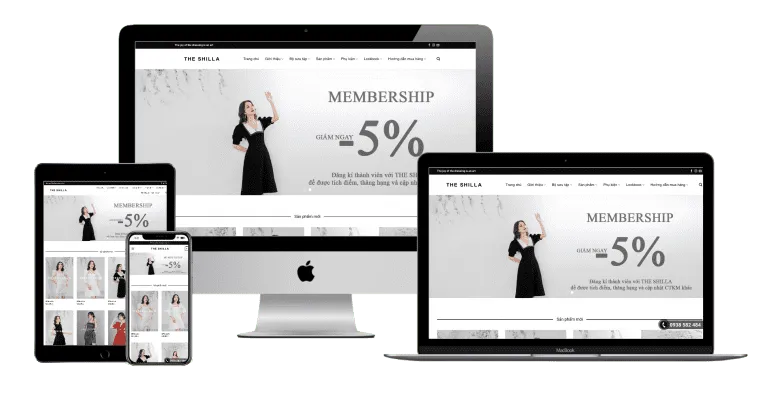 Thiet ke Website chuan seo Halomedia thoi trang