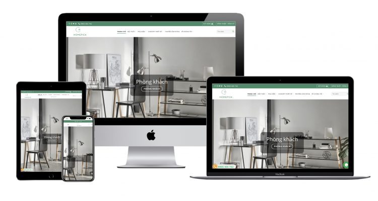 Dự án thiết kế website bán đồ nội thất cao cấp -website nội thất đẹp
