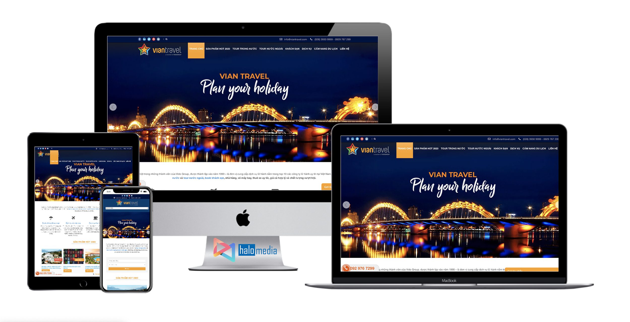 thiết kế website du lịch chuyên nghiệp 