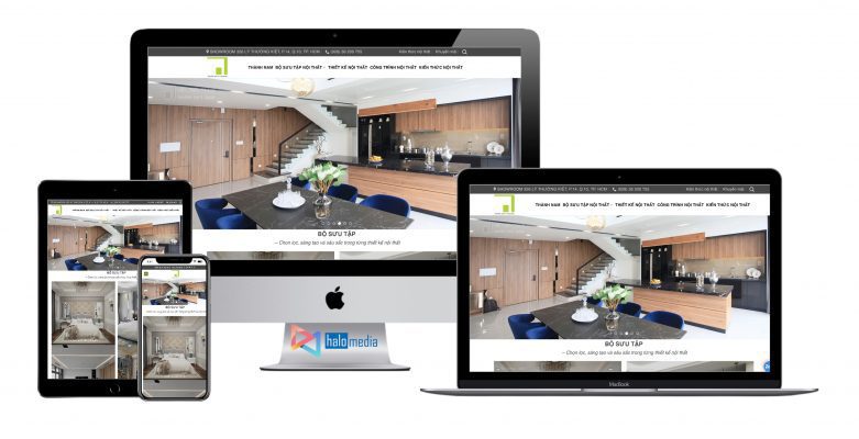 dự án thiết kế website công ty thiết kế thi công nội thất - website nội thất đẹp