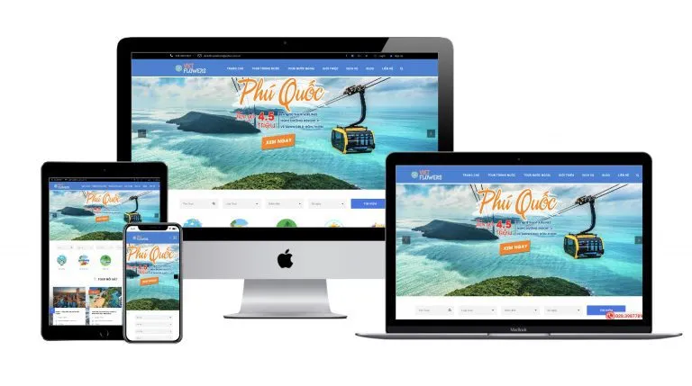 Halo Media thiết kế website chuẩn seo web du lich