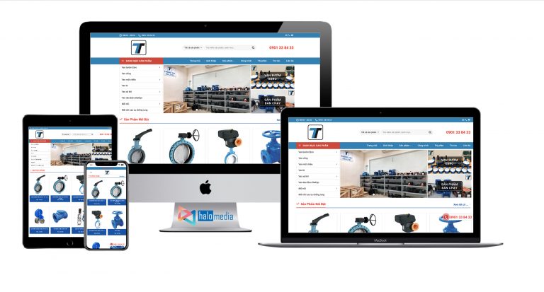 Thiet ke webiste thiet bi cong nghiep halo media