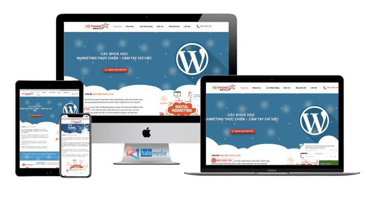 Thiết kế website Trung tâm Đào Tạo Digital Marketing chuẩn seo