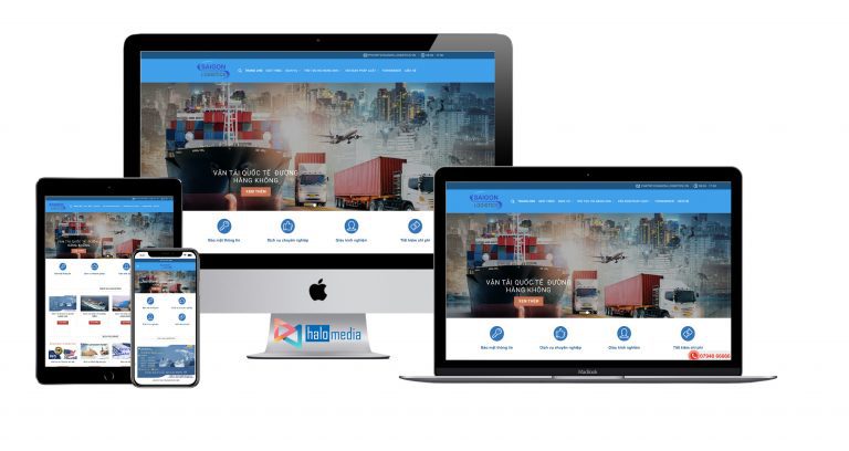 Thiết kế website Logistic chuẩn seo HALO MEDIA