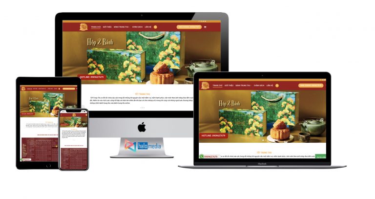 thiet ke website ban banh trung thu dep chuan seo