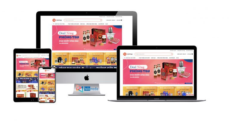 thiet ke website ban thuc pham chuc nang dep chuan seo