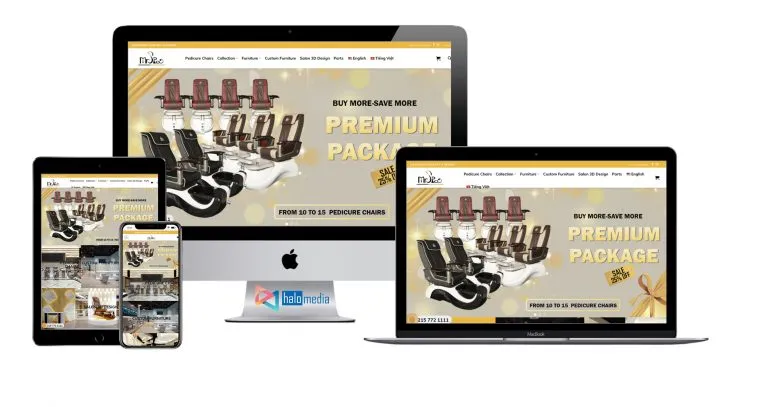thiet ke website noi that nail spa chuan seo hcm