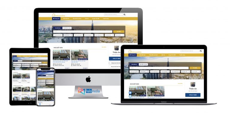 Thiet ke web dang tin bds halomedia thiết kế web Halo Media