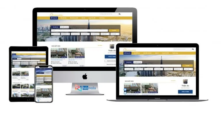 Thiet ke web dang tin bds halomedia thiết kế web Halo Media