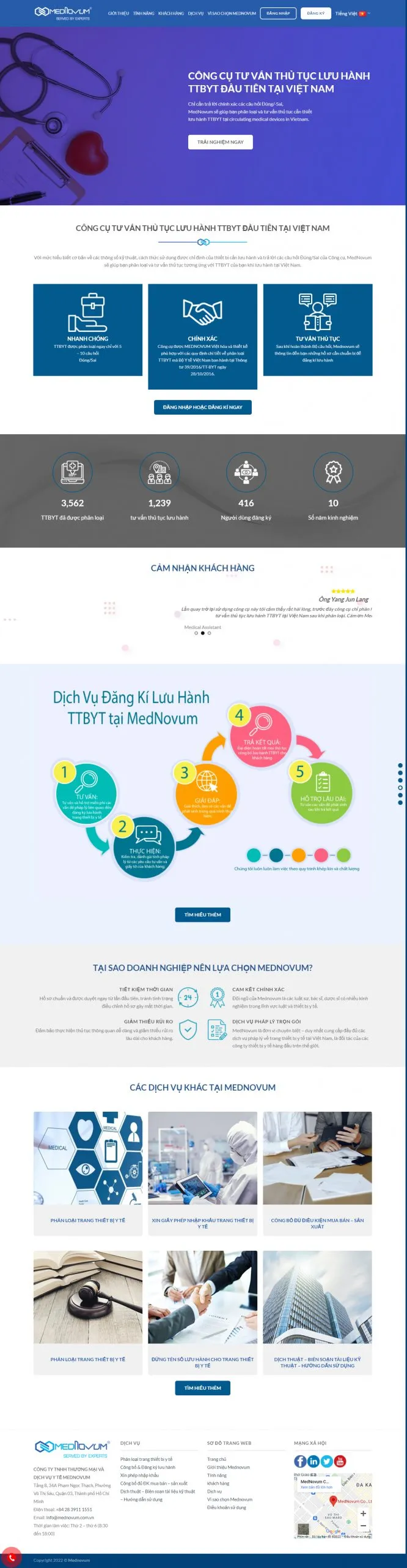 Dự Án Thiết Kế Landing page dịch vụ Pháp lý - Dịch vụ y tế