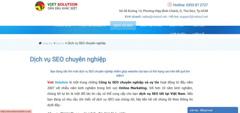 dịch vụ seo uy tin tại hcm - halo media