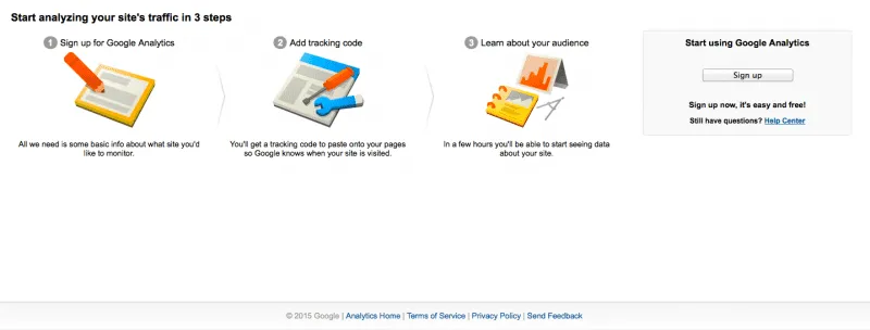 đăng ký và cài đặt google analytics