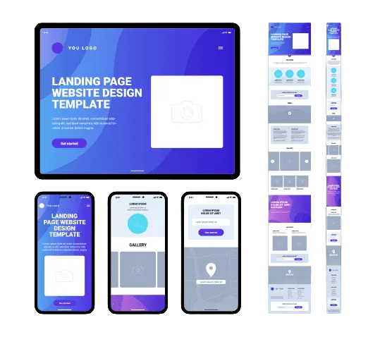 landing page la gi thiết kế web Halo Media
