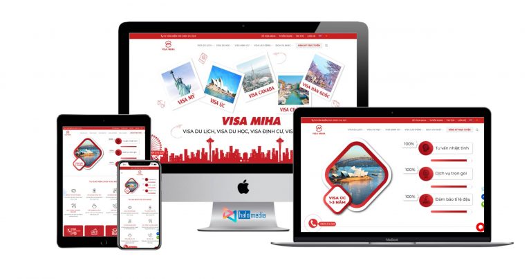 thiet ke web dich vu visa thiết kế web Halo Media
