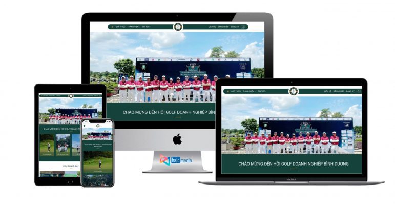 Thiết kế Web câu lạc bộ Golf Bình Dương