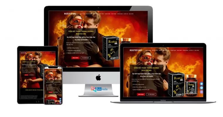 Thiết kế Web landing page dược phẩm tăng cường sinh lý