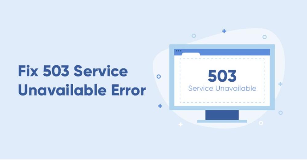 Loi web 503 Service Error thiết kế web Halo Media