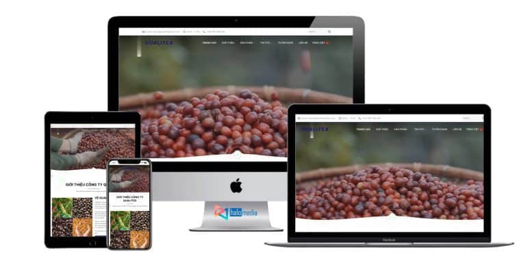 Thiết kế website nông sản xuất khẩu