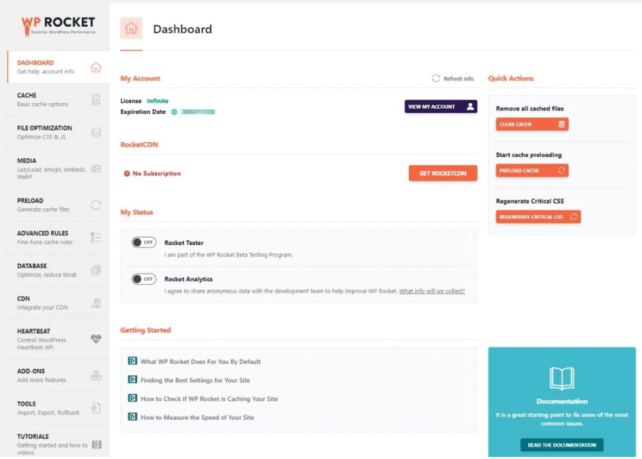 dashboard plugin rocket thiết kế web Halo Media