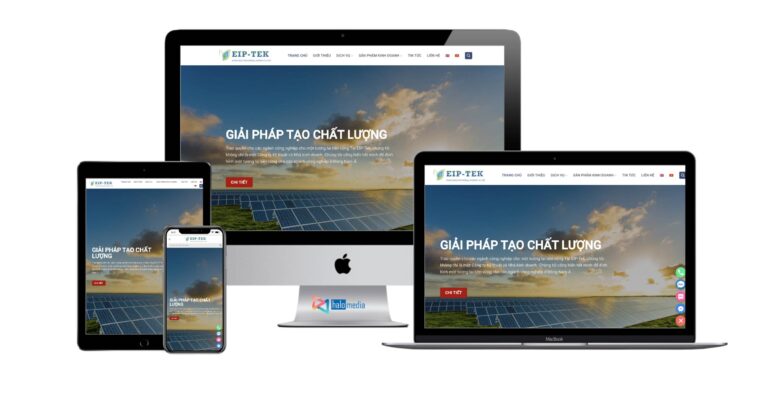 Thiết kế Website công ty năng lượng Xanh