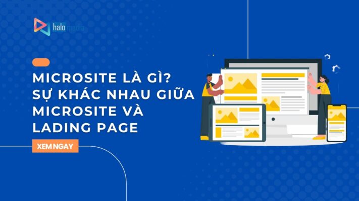 microsite thiết kế web Halo Media