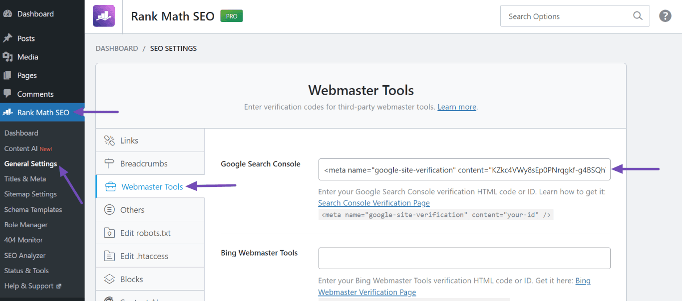 Hướng dẫn cài Google search console cho Web WordPress