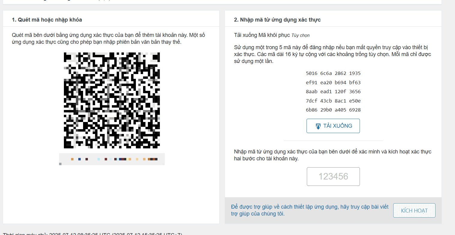 Hướng dẫn xác minh 2 bước cho website WordPress