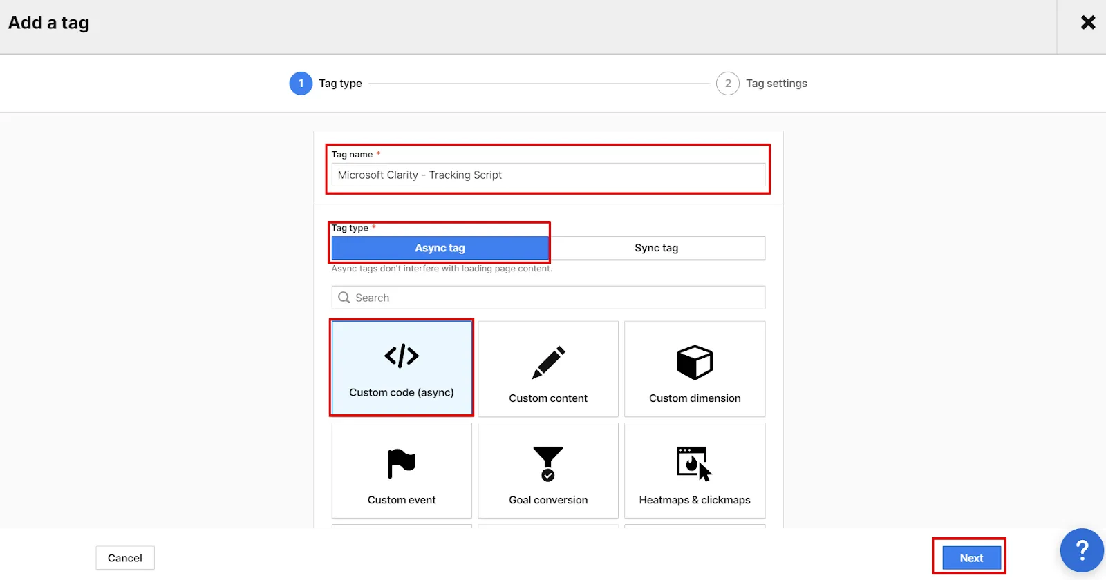 chon async tag va custom code async thiết kế web Halo Media