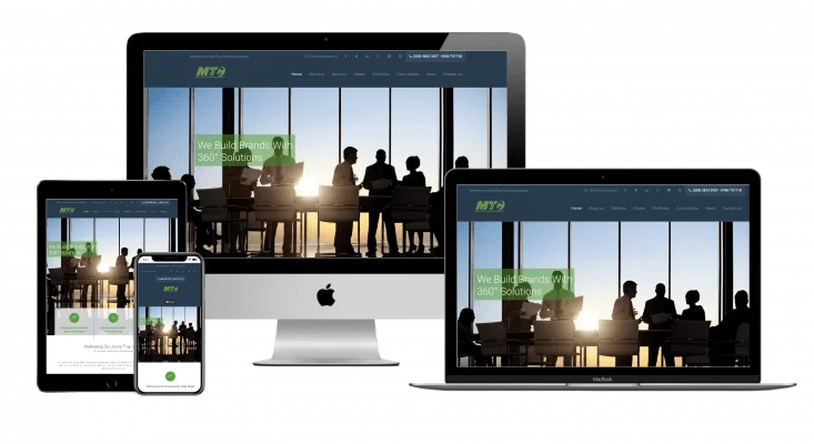 Thiet ke Website cong ty truyen thong MTC Halomedia